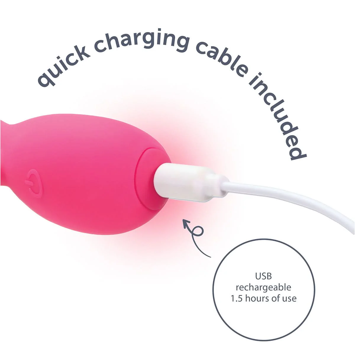 plusOne® Dual Rabbit Vibrating Massager - Image 3